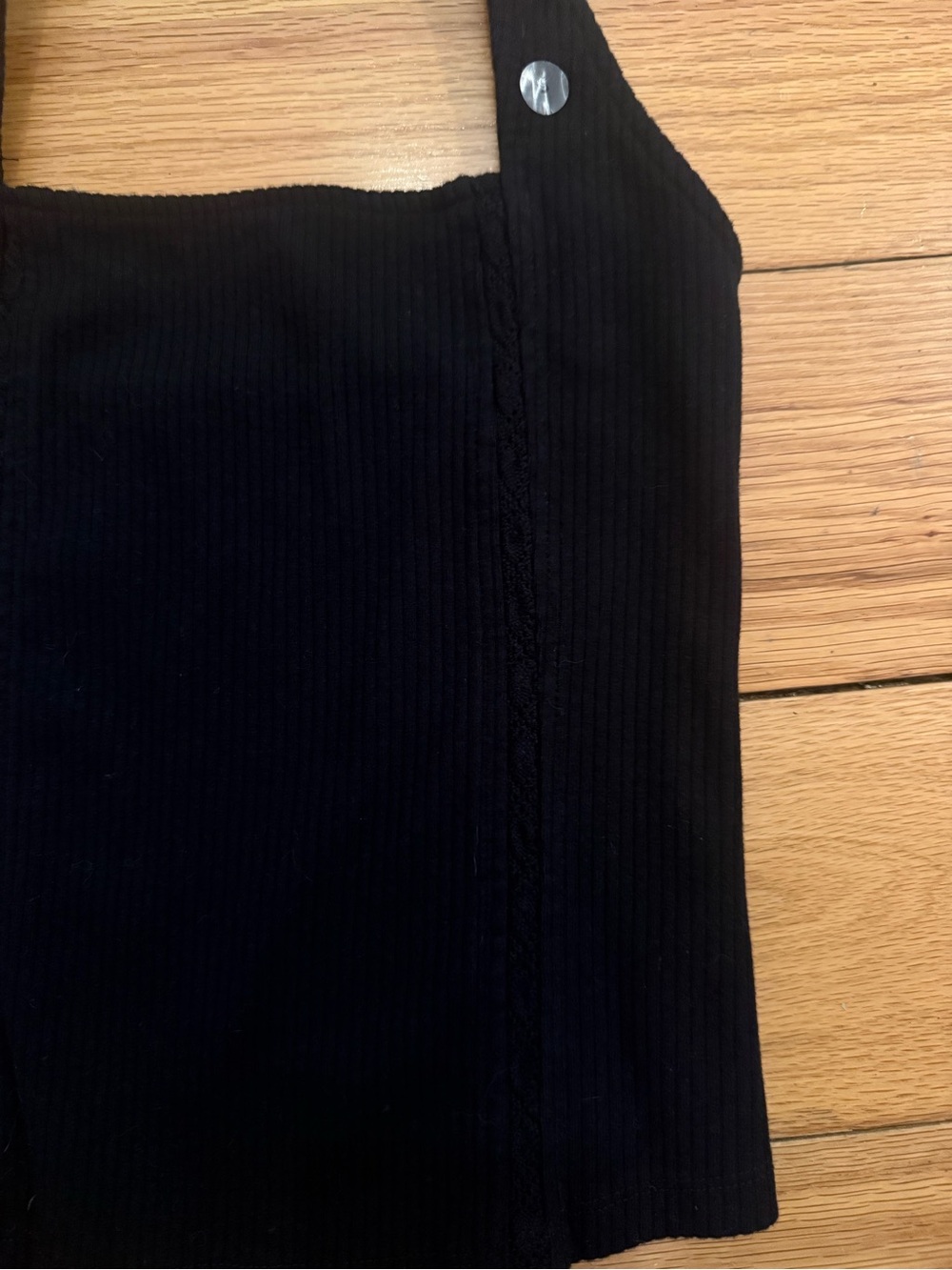 NWT American Eagle Black Knit Halter Tank Top - Picture 6 of 8